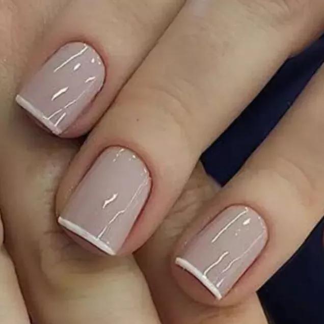 unhas nude para casamento