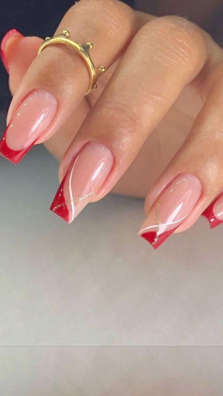 unhas vermelhas fosco