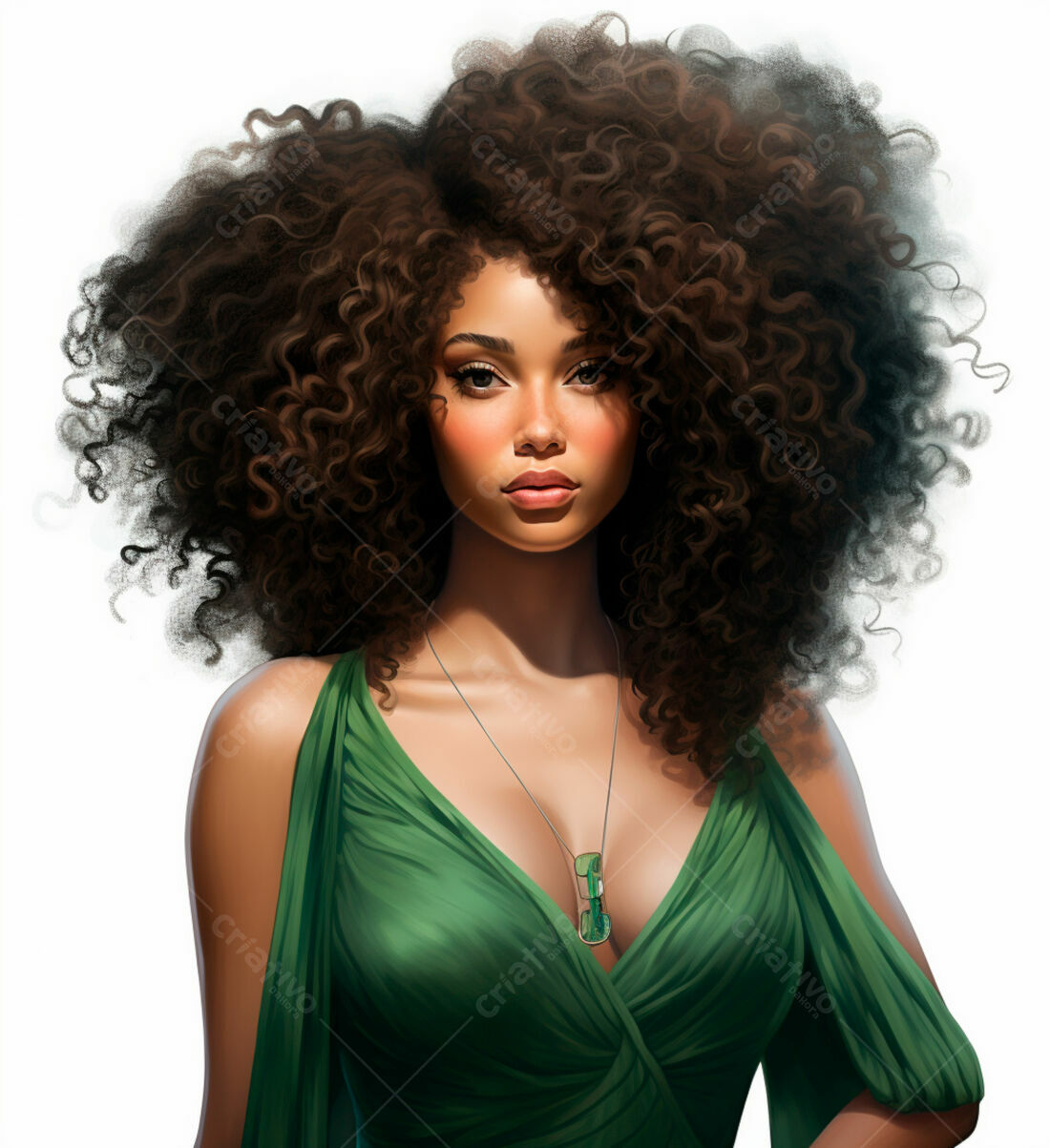 mechas verdes esmeralda