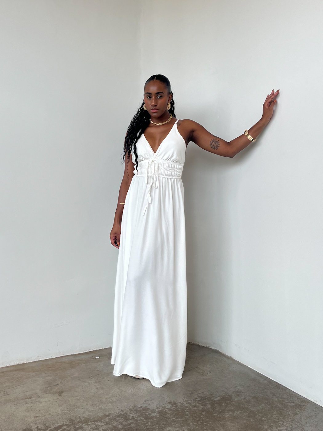 vestido branco longo festa