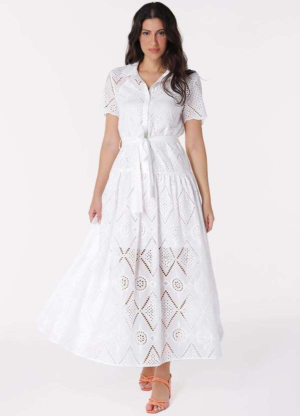 vestido branco longo para madrinha