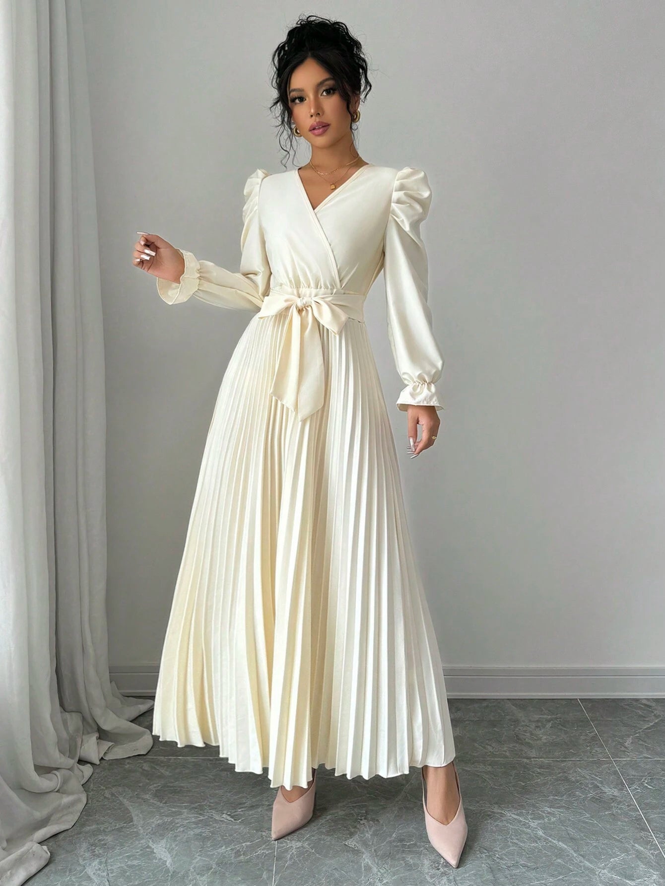 vestido longo branco elegante
