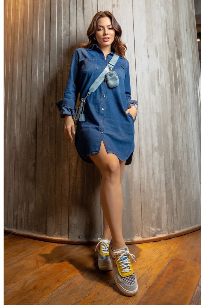comprar vestido chemise jeans online