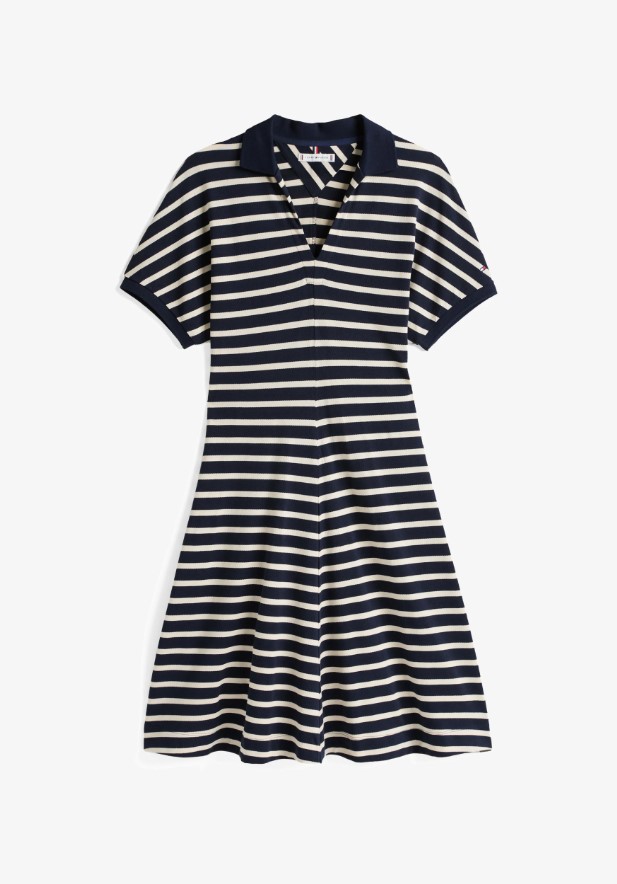 vestido casual com gola