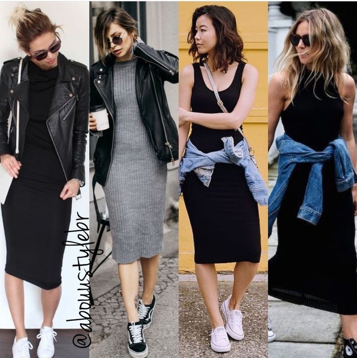 vestido tubinho canelado com tênis