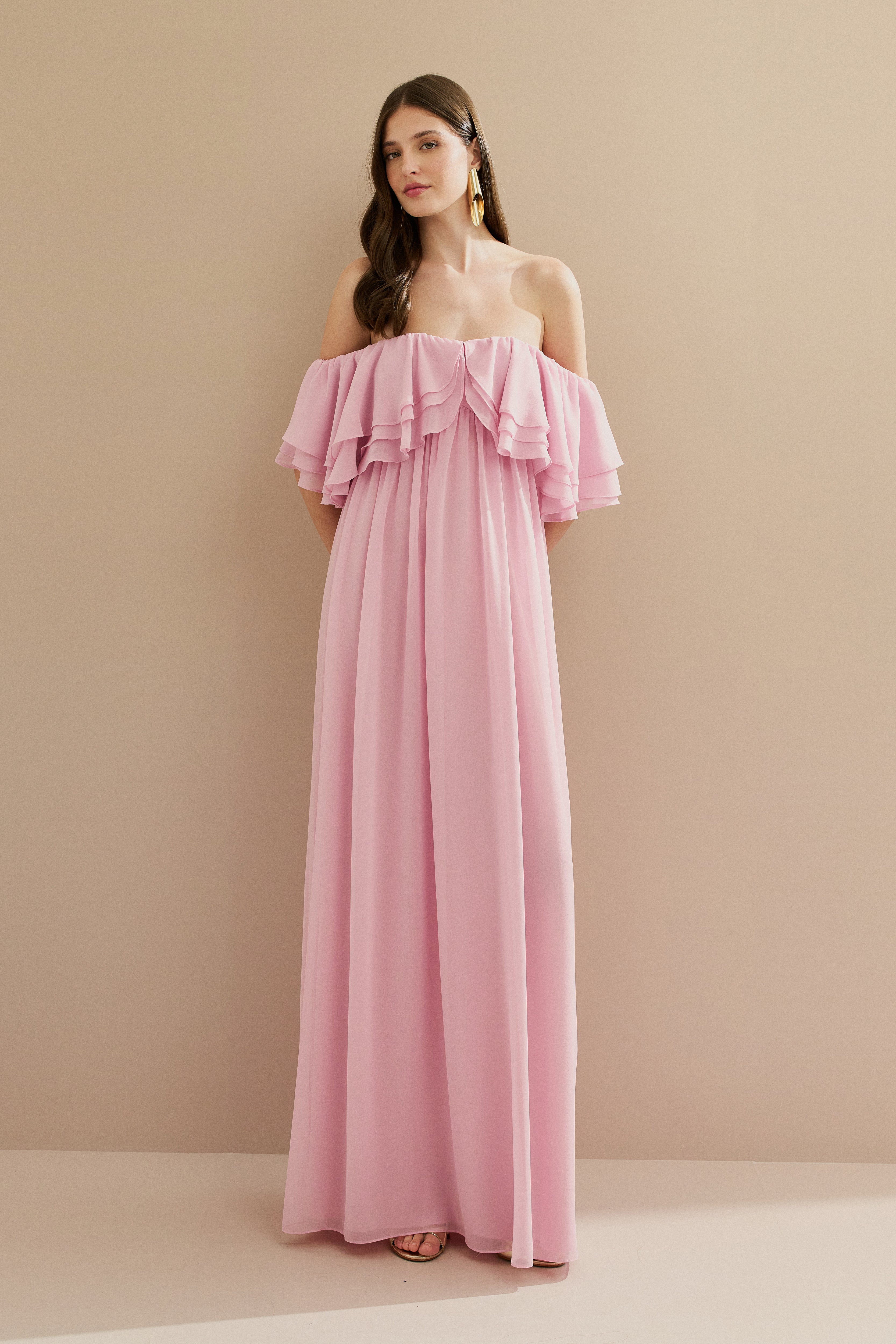 vestido de madrinha com manga