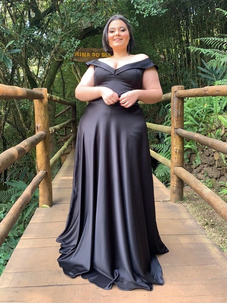 vestido de madrinha fluido