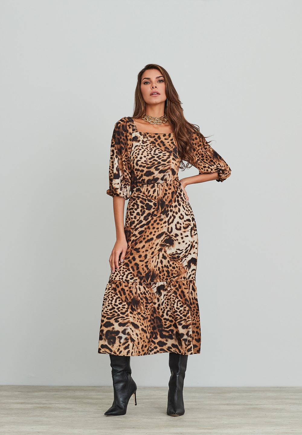 vestido animale festa preço