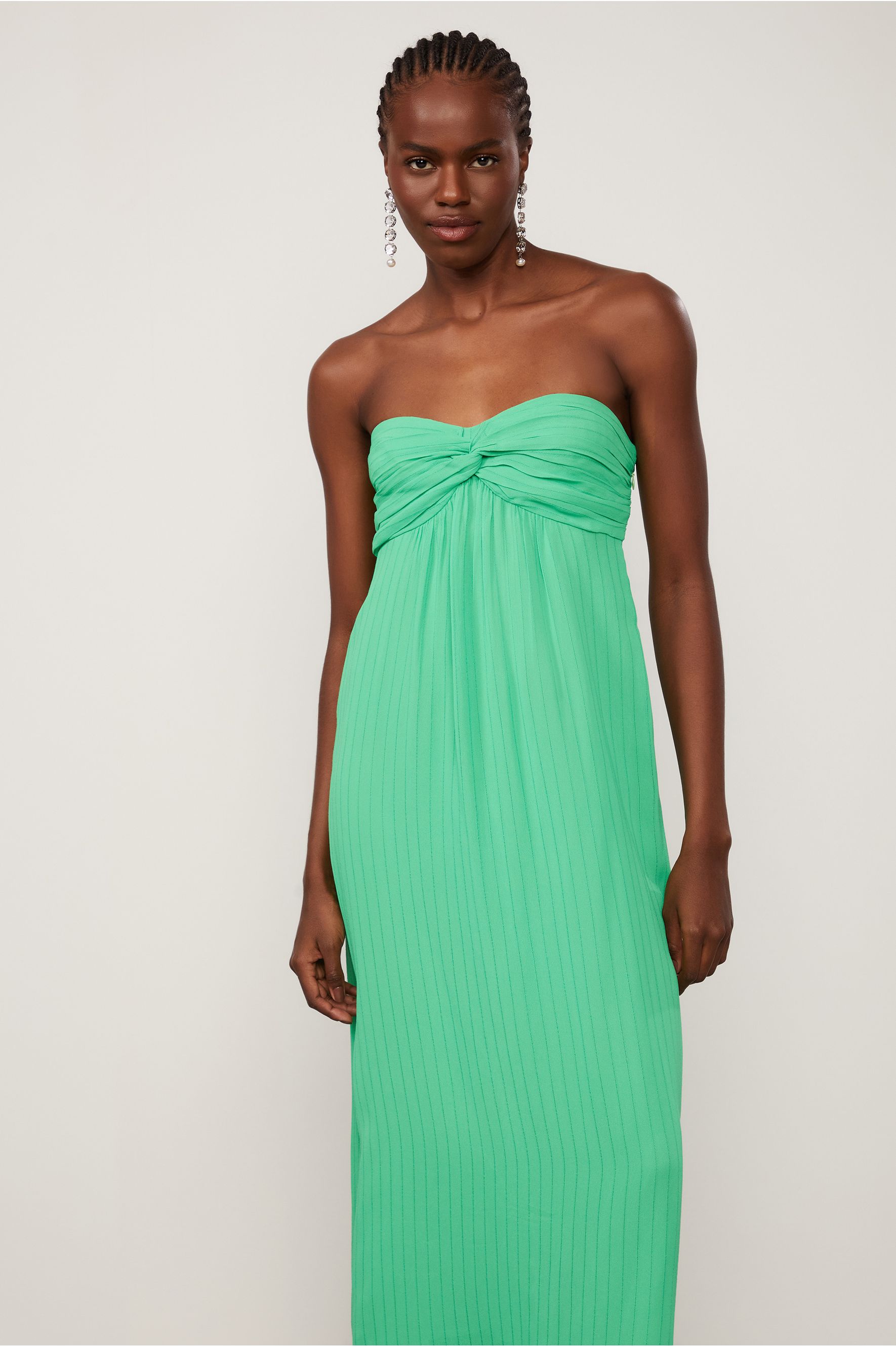 vestido midi animale estampado