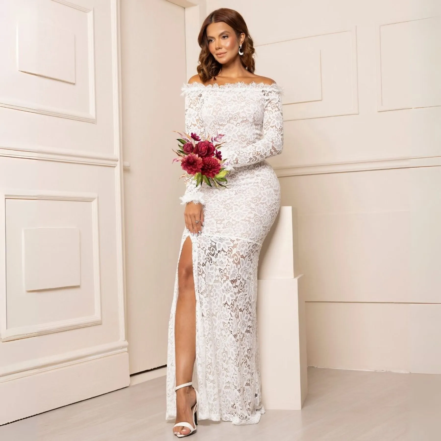 vestido de noiva minimalista chique