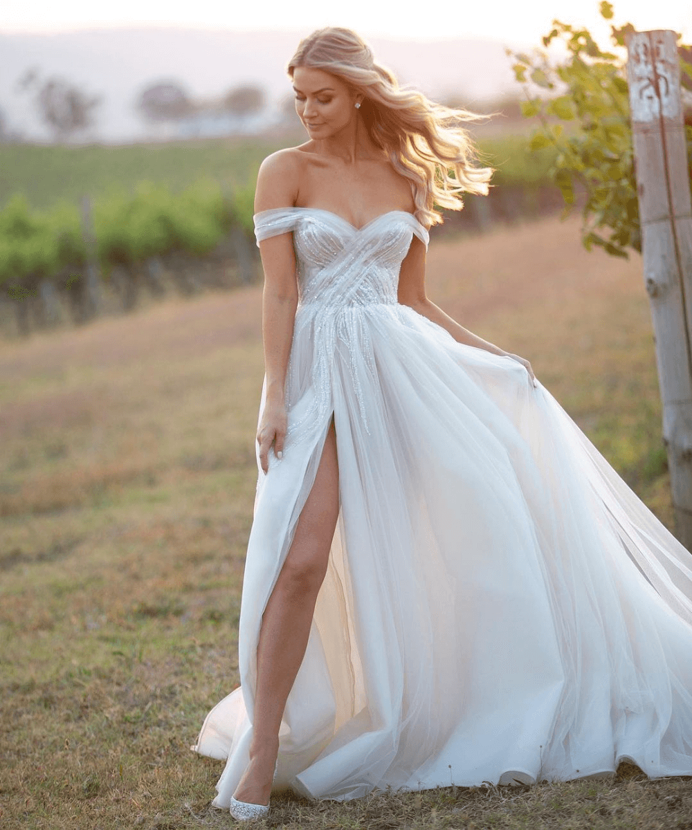 vestido de noiva rústico