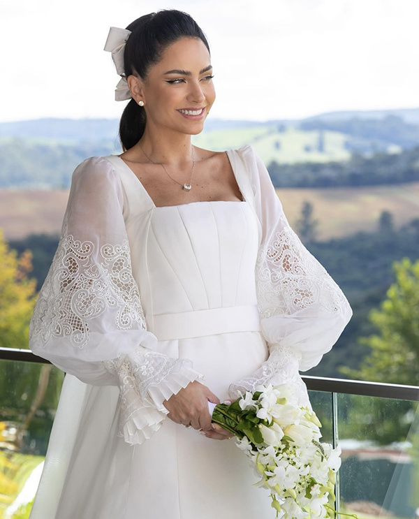 vestido de noiva para casamento ao ar livre
