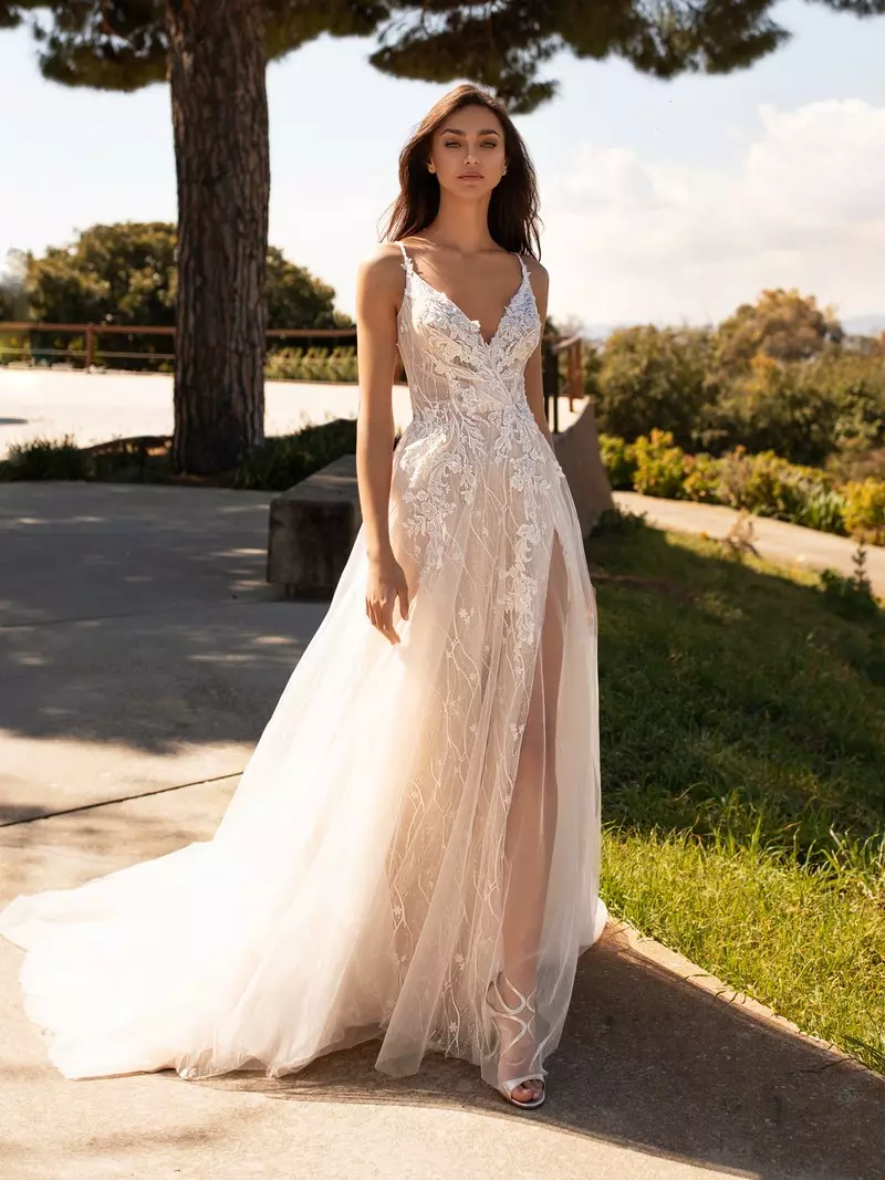 vestido de noiva leve e fluido