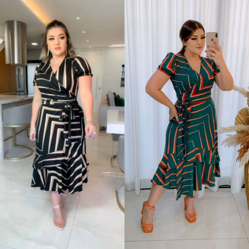 vestido midi viscolycra para trabalhar