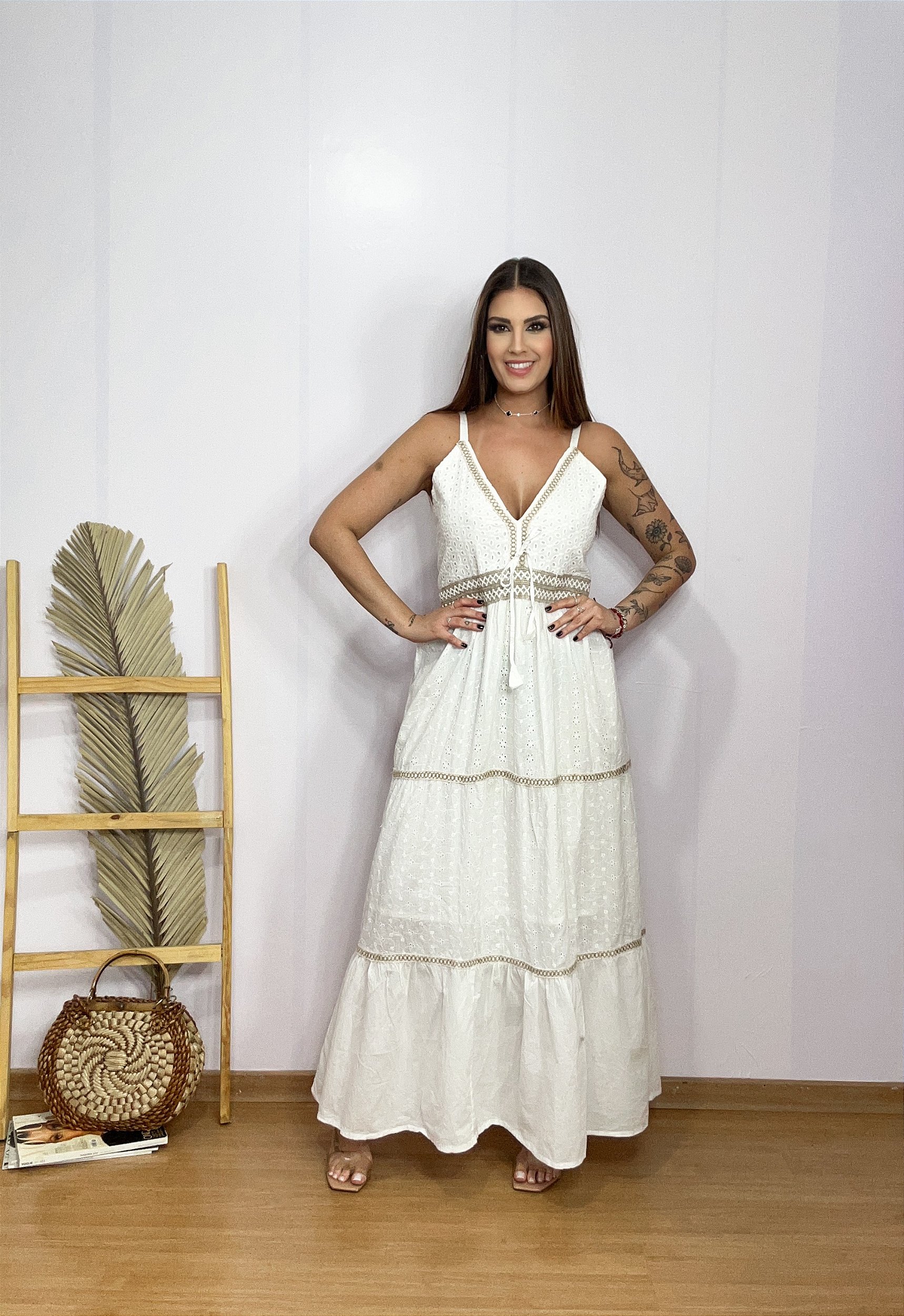 vestido indiano bordado