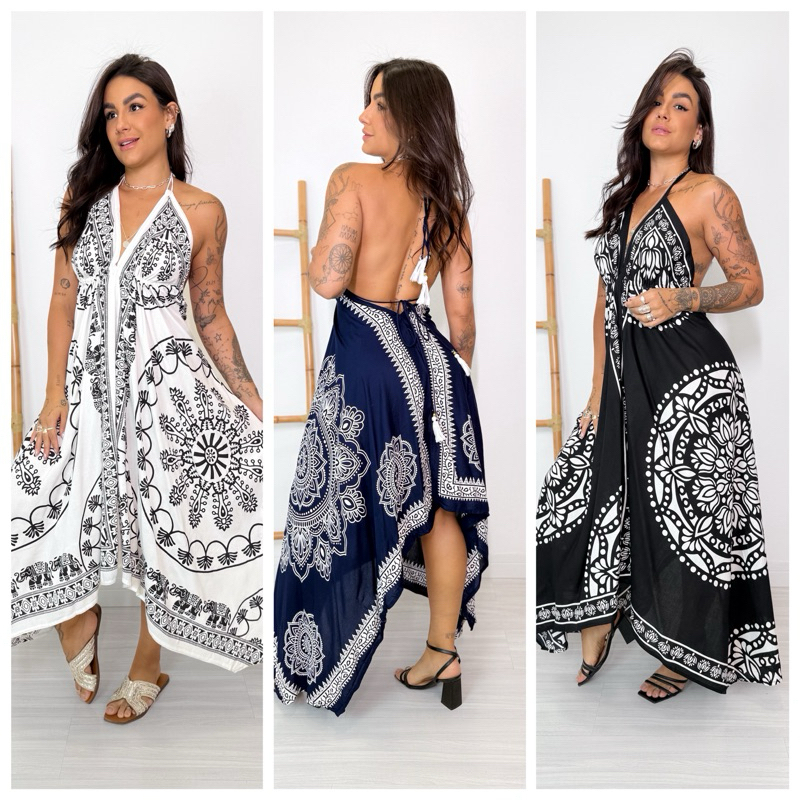 vestido indiano longo festa