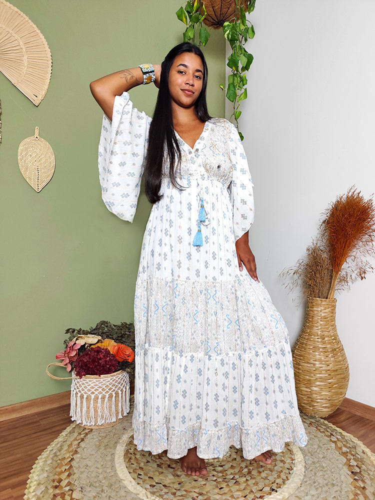 vestido tie dye casamento