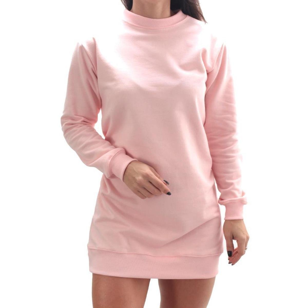 vestido moletom feminino barato