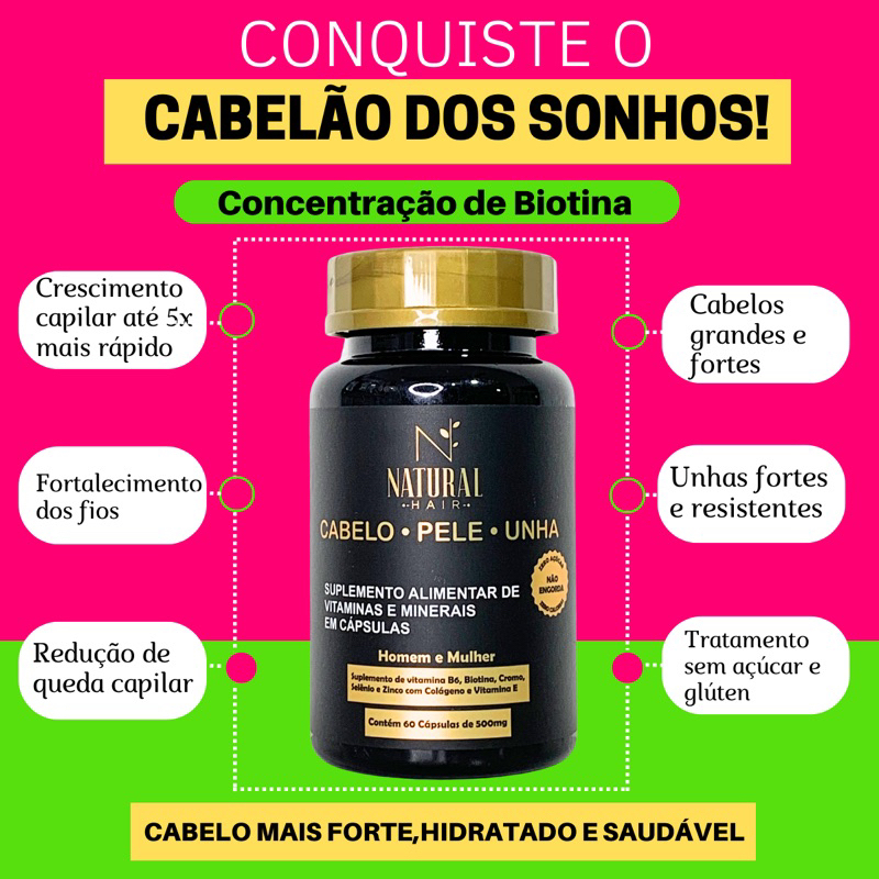 biotina cabelo crescer