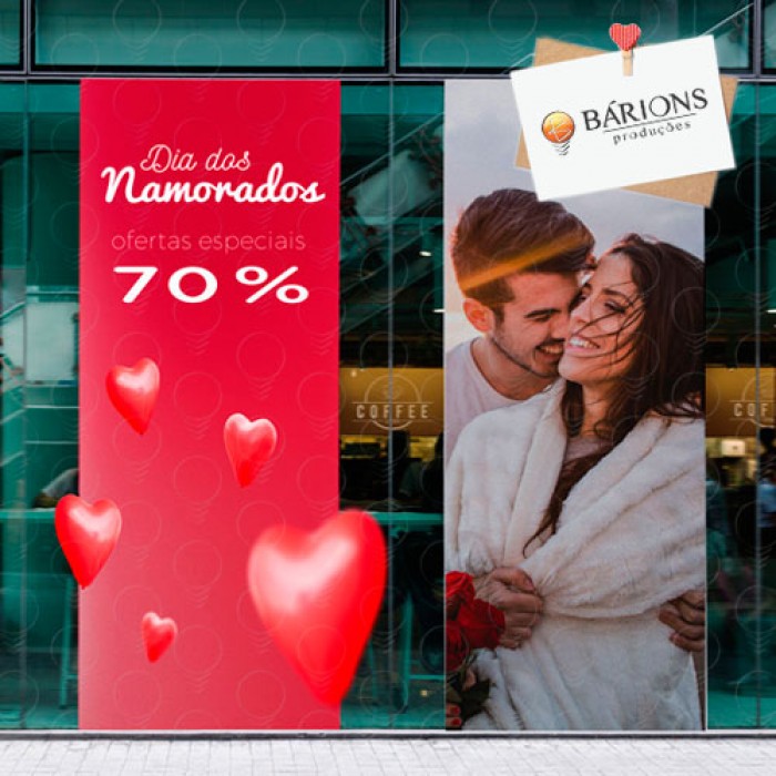 iluminação vitrine dia dos namorados