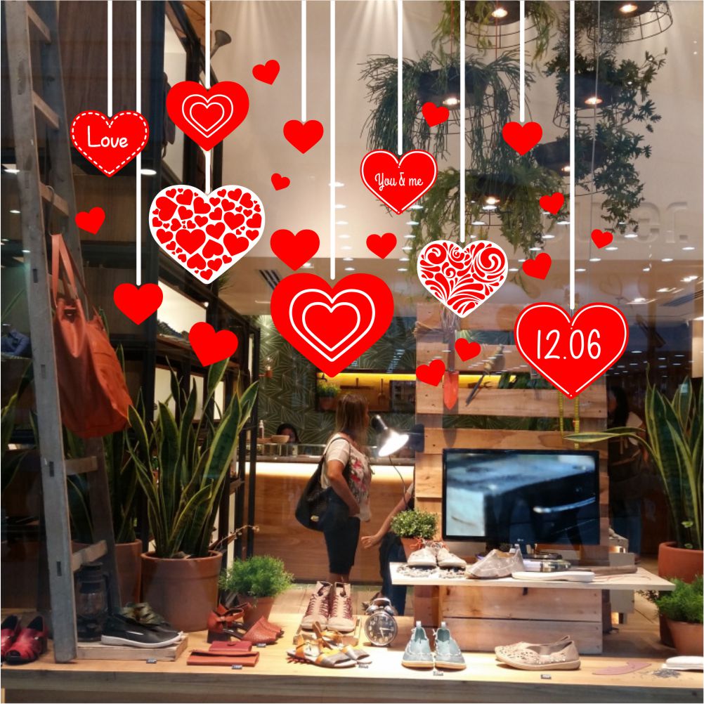 ideias vitrine presente namorados