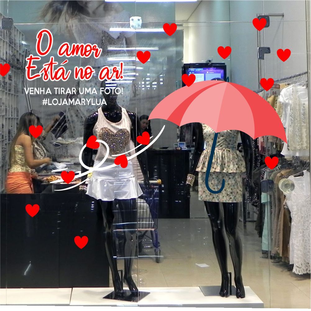 vitrine loja dia dos namorados