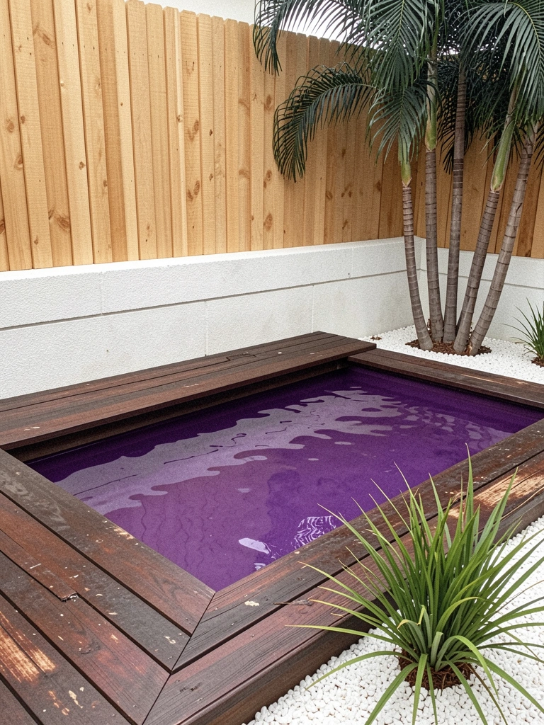 Etiquetas de preço penduradas em piscinas infláveis empilhadas em loja de departamento.