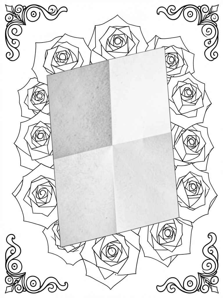 Papel 120g sendo dobrado, textura visível na dobra.