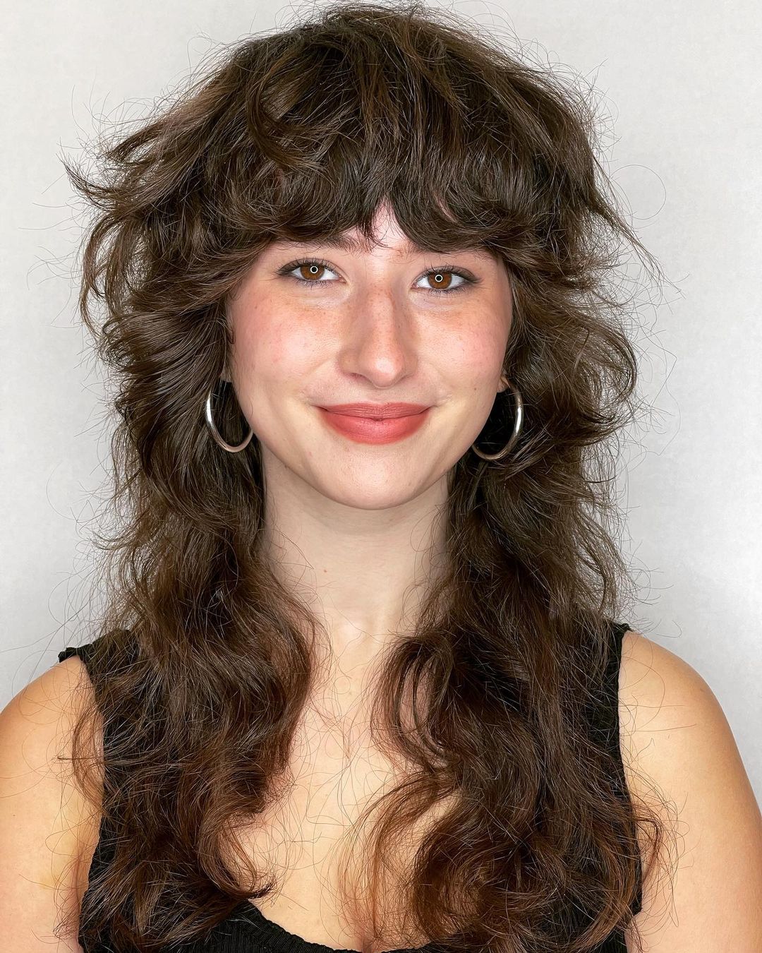 wolf cut longo