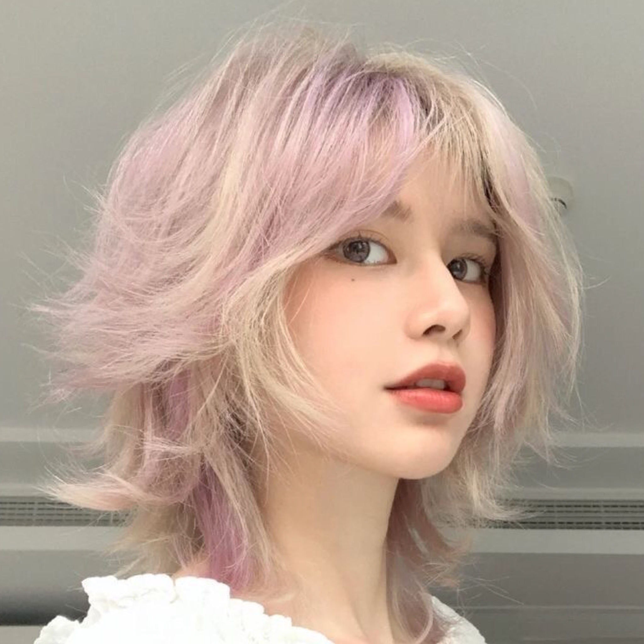 wolf cut cabelo cacheado
