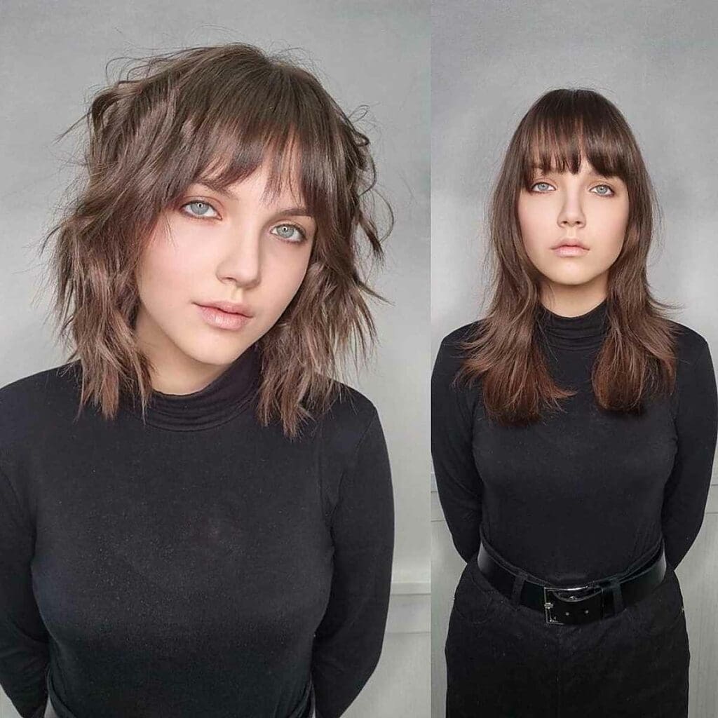 como estilizar wolf cut