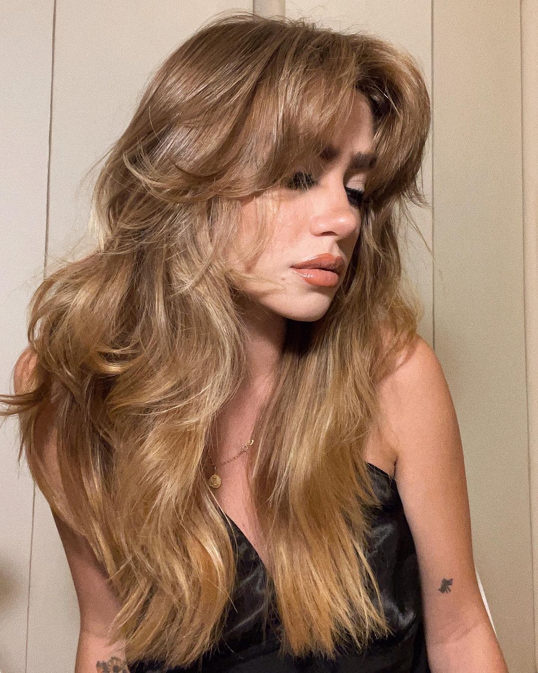 wolf cut longo feminino